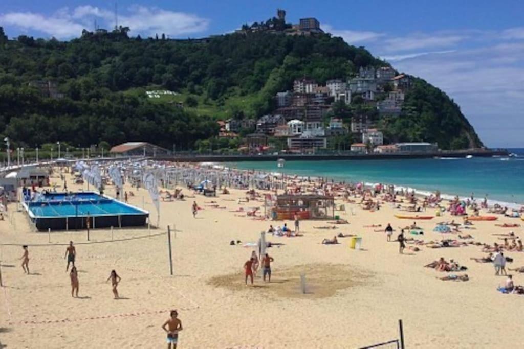 Apartamento A 5Min De La Playa De Ondarreta San Sebastián Exteriör bild